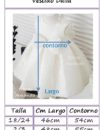 Vestido Bautizo Dalia Tallas