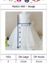 Vestido Bautizo Elsa tallas