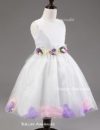 Vestido Bautizo Petalos Morados 2