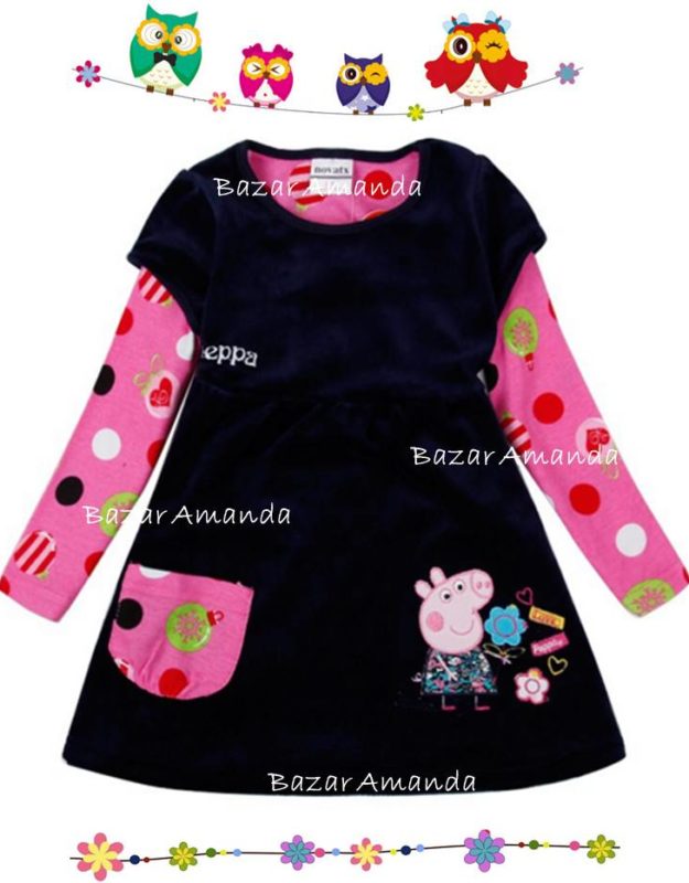 Vestido Invierno Peppa Plush