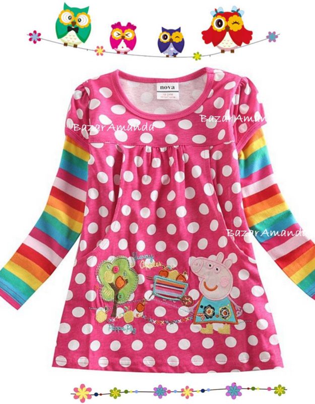 Vestido Peppa Lunares Pink