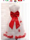 Vestido Petalos Rojo