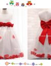 Vestido Petalos Rojo 2