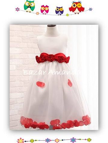 Vestido Petalos Rojo inicio