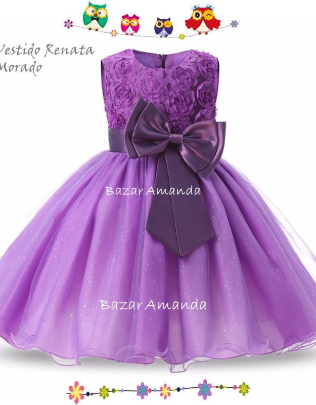 Vestido Renata Morado 6