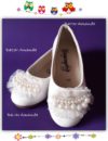 Zapatos Bautizo Blancos Perlas