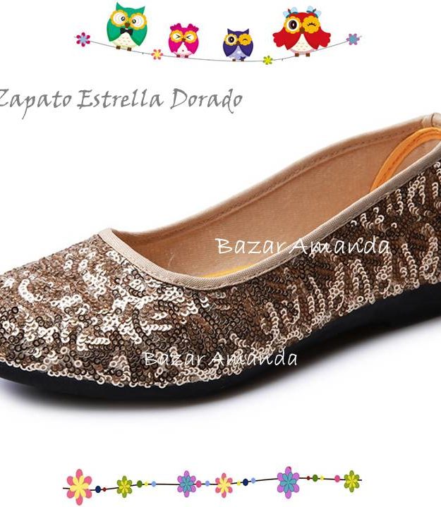 Zapatos Dorados Estrella