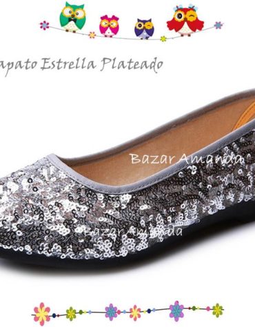 Zapatos Plateados Estrella