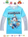 Minecraft Polera Celeste