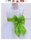 Vestido Bautizo Simona Verde 4