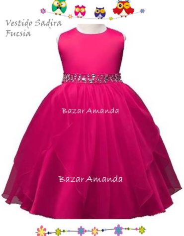 Vestido Sadira fucsia 2