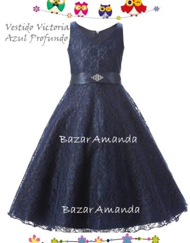 Vestido Victoria Azul Profundo 1
