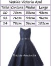 Vestido Victoria Azul Profundo medidas
