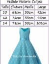 Vestido Victoria Calipso medidas Vestido Victoria Calipso medidas