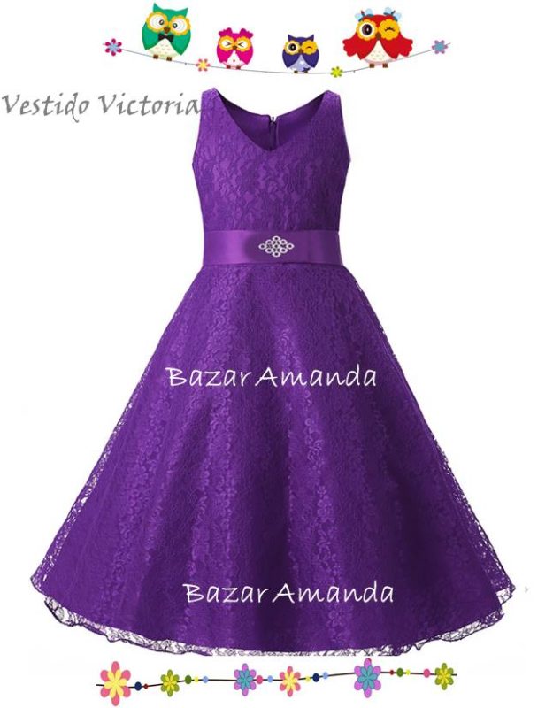 Vestido Victoria Morado 2