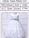 Vestido Nadia Plateado medidas