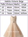 Vestido Victoria Beige medidas