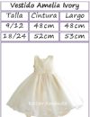 Vestido Amelia Beige medidas