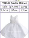 Vestido Amelia Blanco medidas