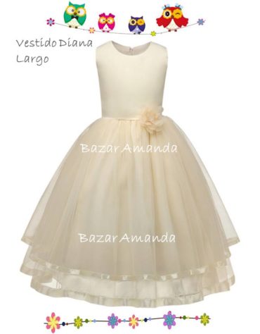 Vestido Diana Beige Largo