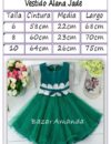 Vestido Alana Jade Medidas