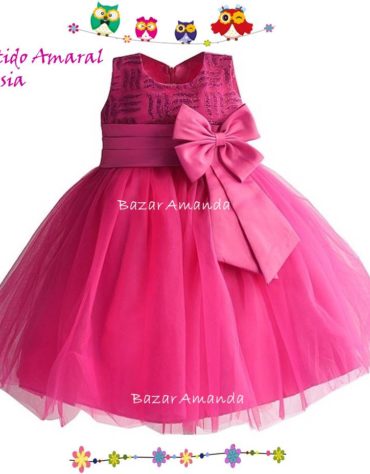 Vestido Amaral Fucsia 1