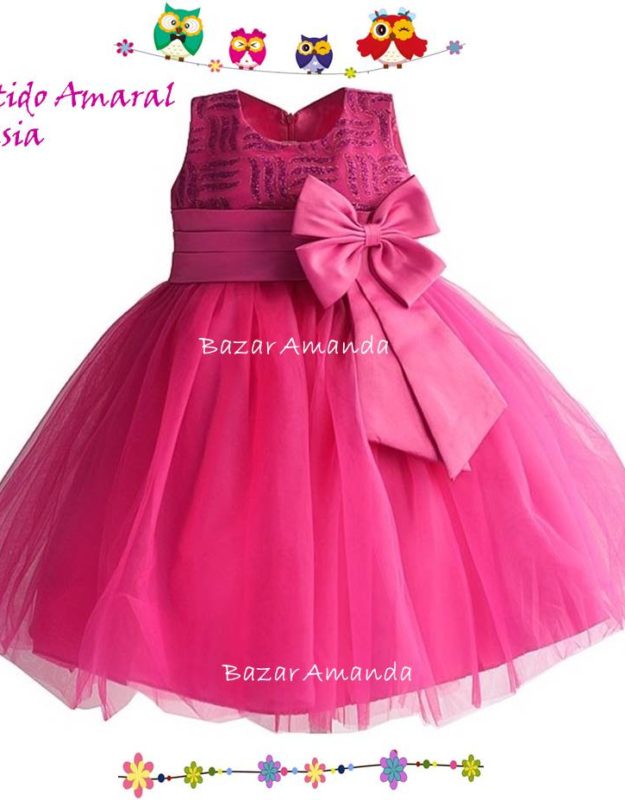 Vestido Amaral Fucsia 1