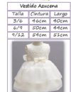 Vestido Azucena medidas