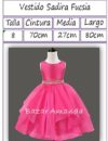 Vestido Sadira fucsia medidas