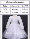 Vestido Amanda ML medidas