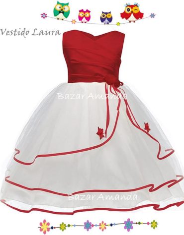 Vestido Laura Rojo 4
