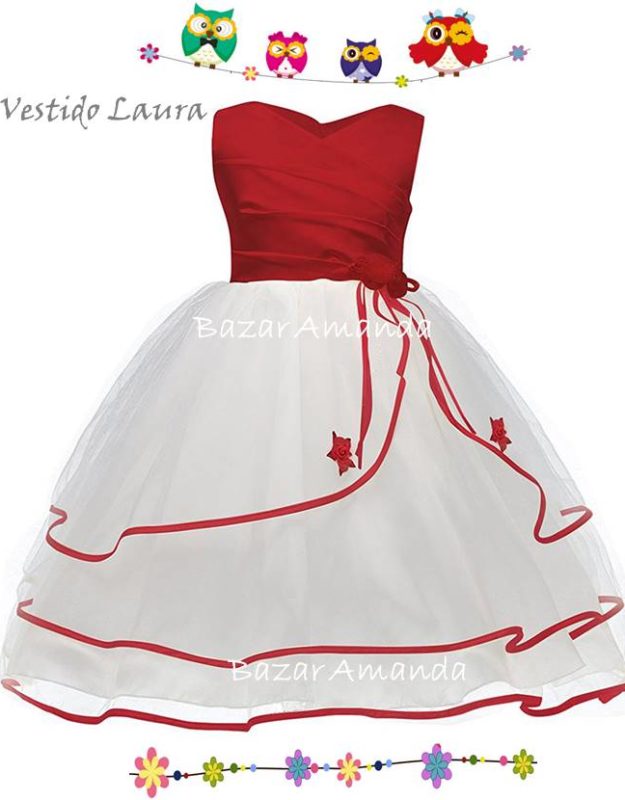 Vestido Laura Rojo 4