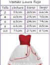 Vestido Laura Rojo medidas