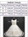 Vestido Urzula medidas