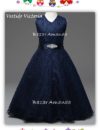 Vestido Victoria Azul Profundo 3