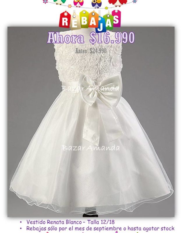 Rebajas vestido Renata Blanco