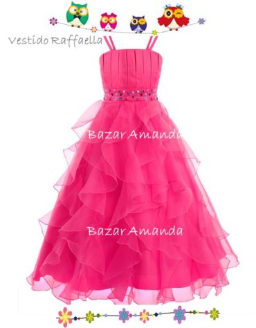 Vestido Rafaella Fucsia 1