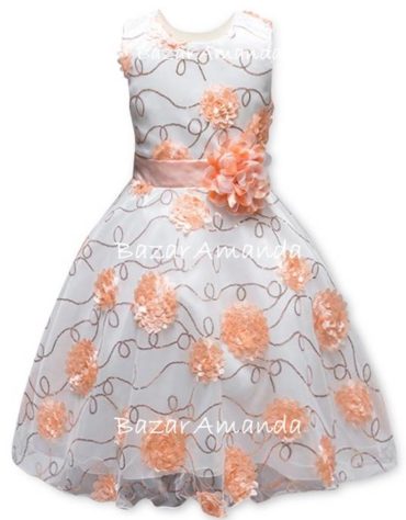 Vestido Trinidad damasco